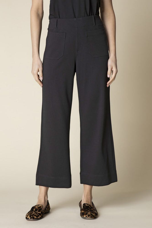 Luxe Ponte Crop Wide Leg Pant