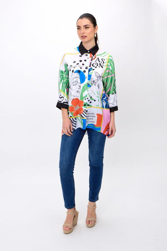 ABSTRACT PRINT STYLE TOP