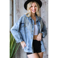 Rhinestone Fringe Denim Jacket
