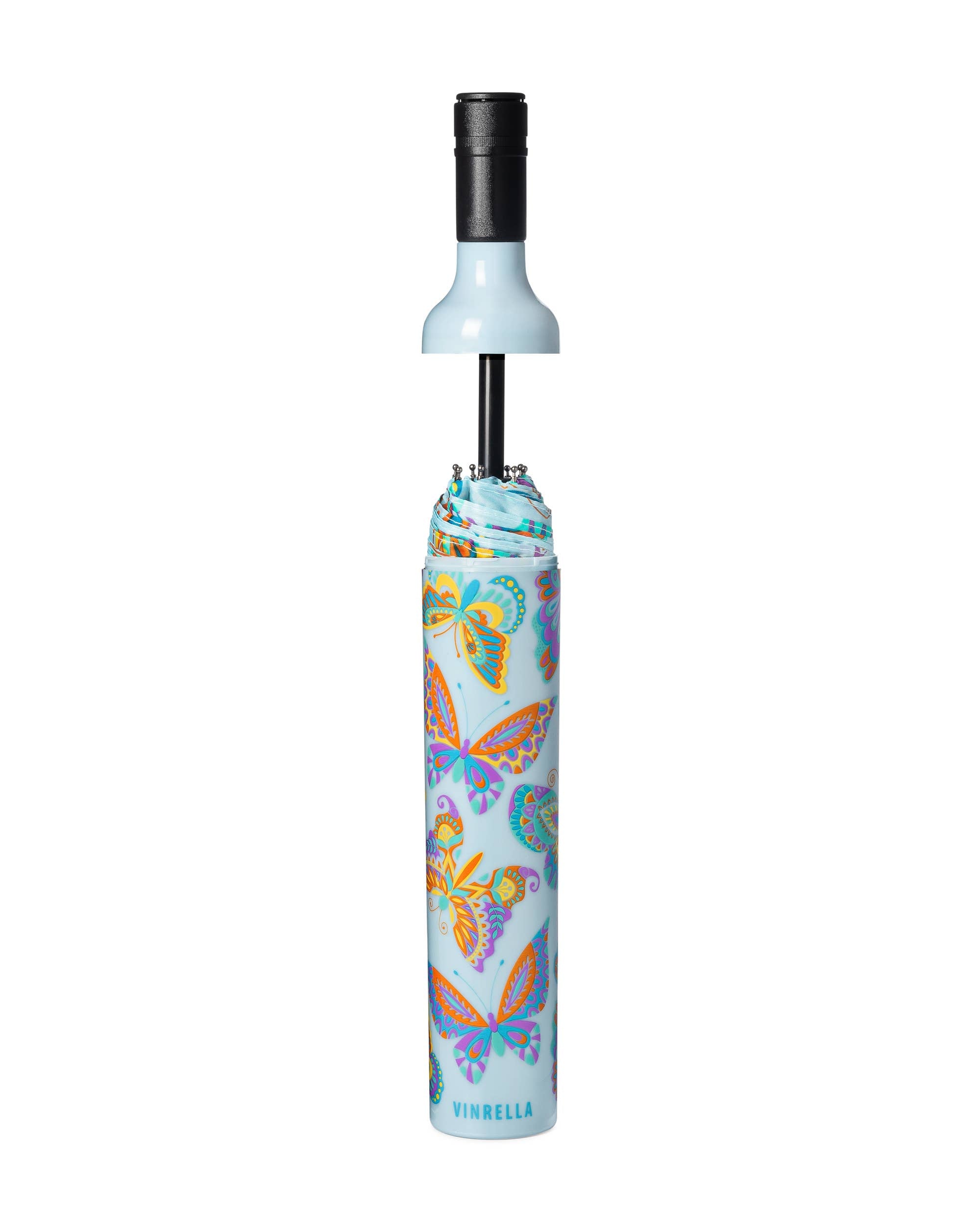 Flutter By Butterfly Wine Bottle Umbrella