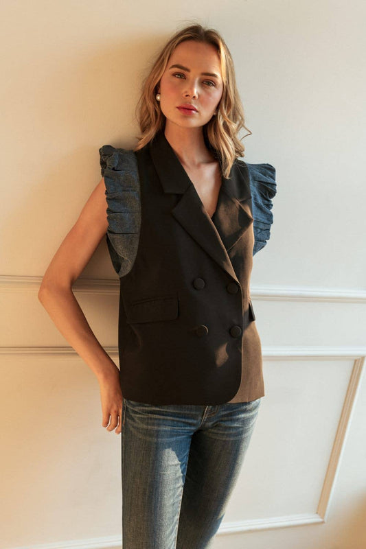 Jobi Vest with Denim