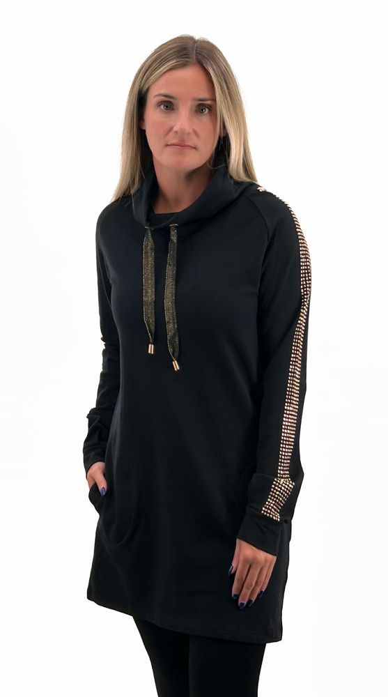 SPARKLING GOLD STUDDED LONG TUNIC