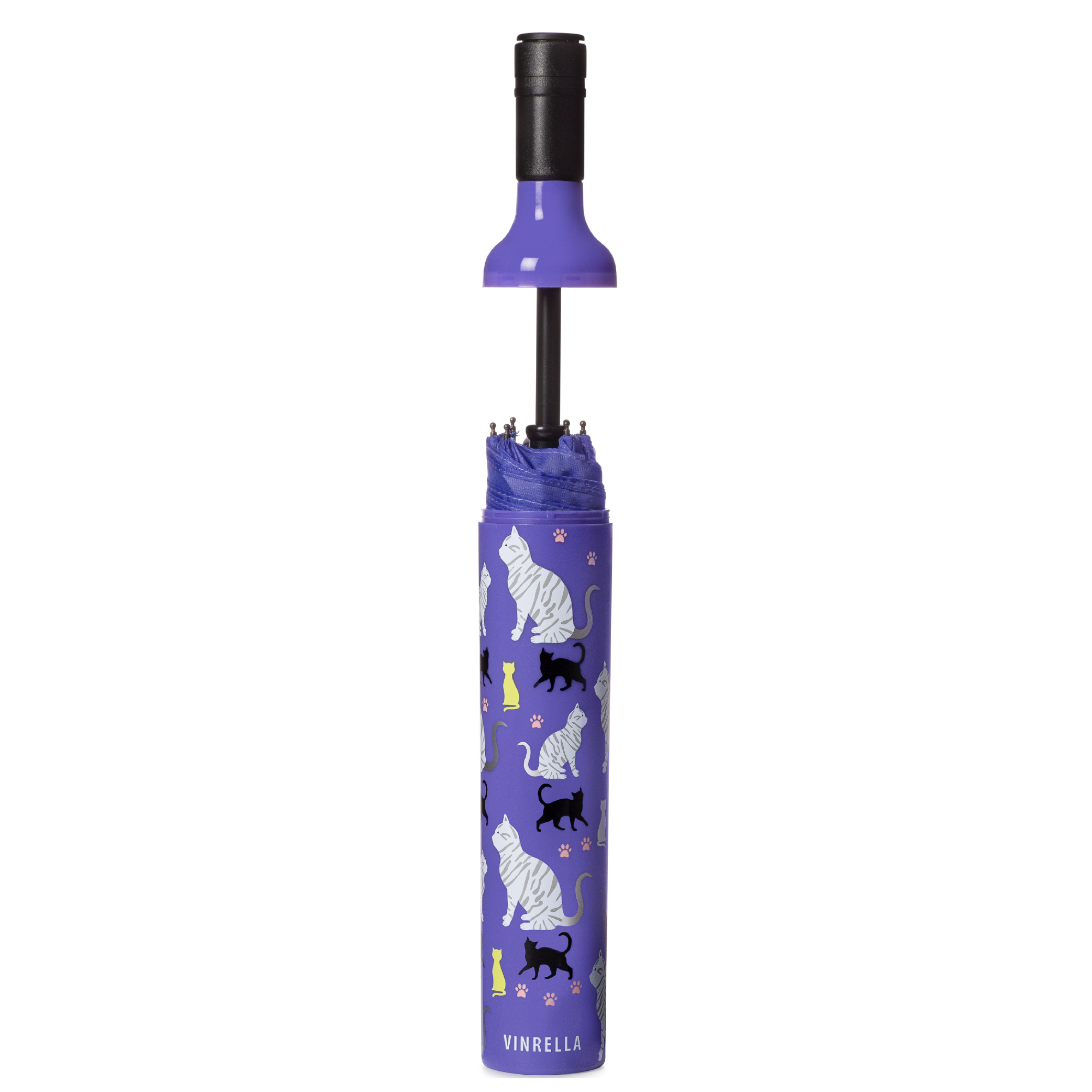 Purrfection Cat Wine Bottle Umbrella