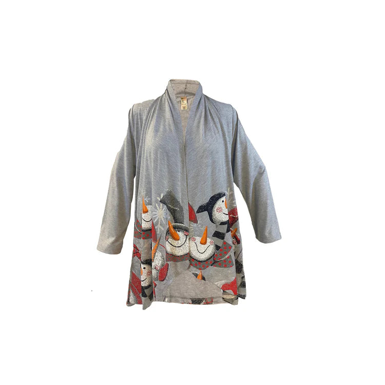 Snowman Kimono Cardigan