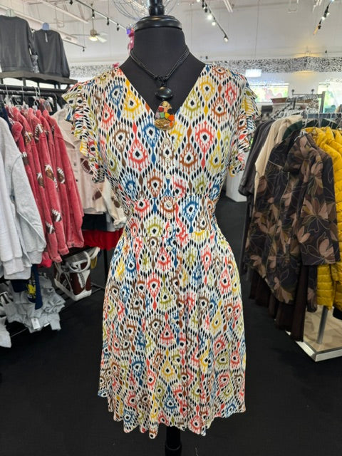 Cat Print Dress