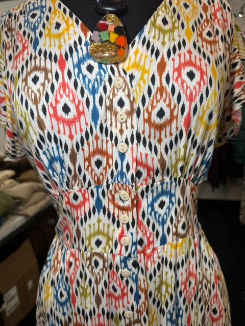 Cat Print Dress
