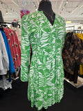 Green Zebra Flowy Dress