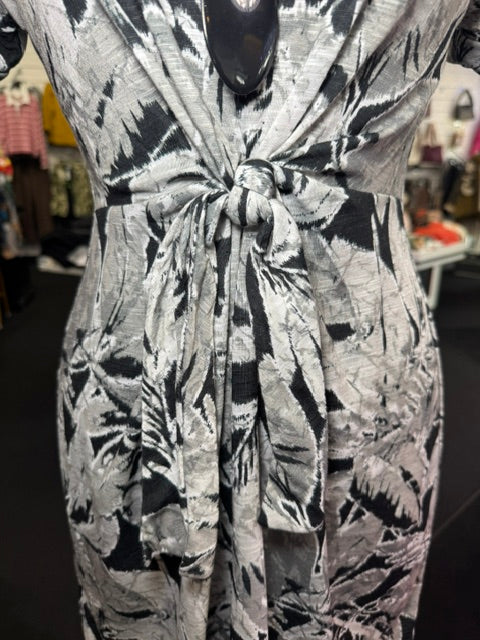 B&W Wrap Dress
