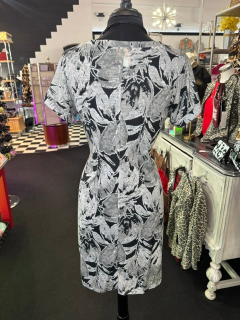 B&W Wrap Dress