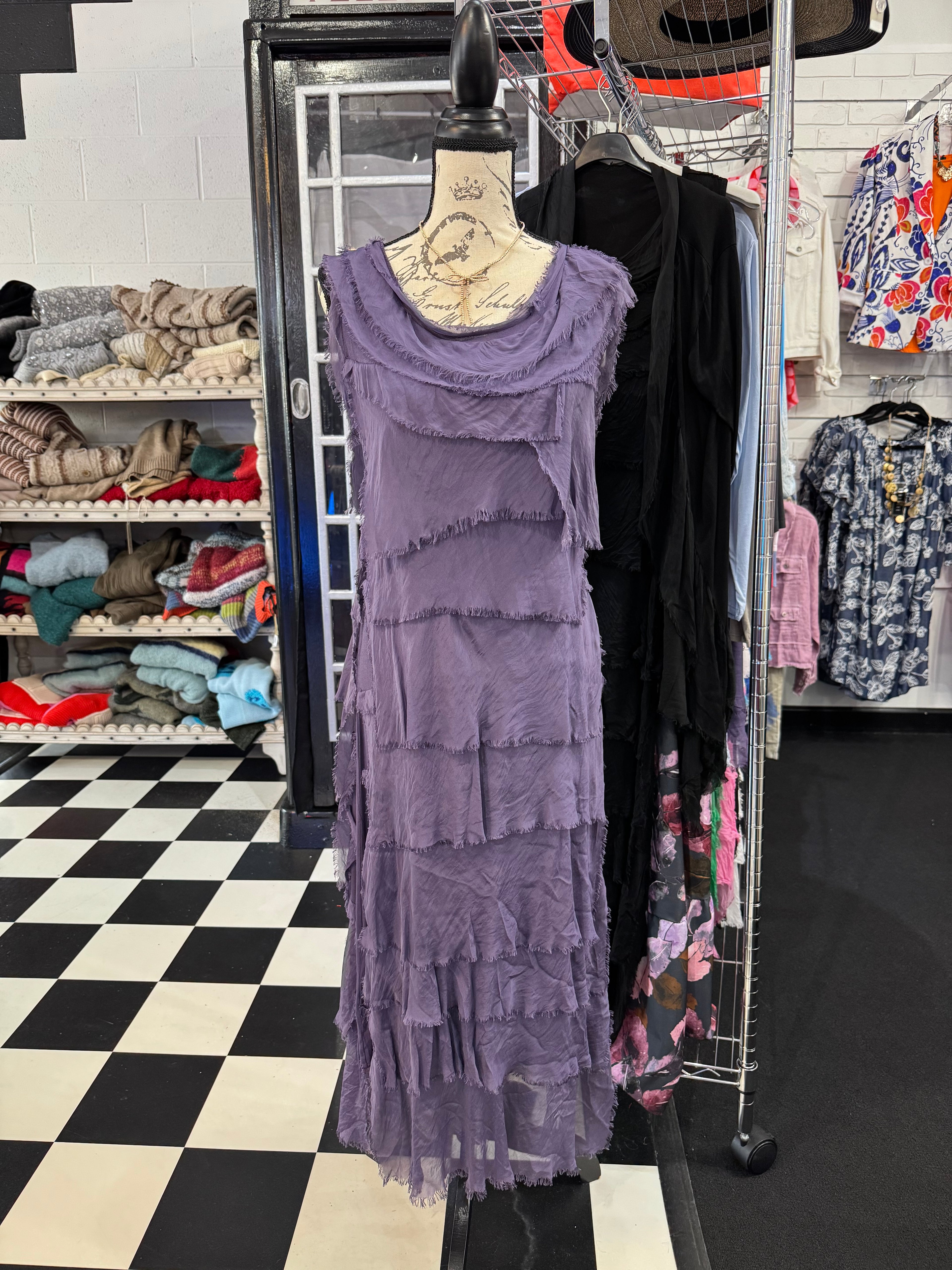 Long Ruffle Dress