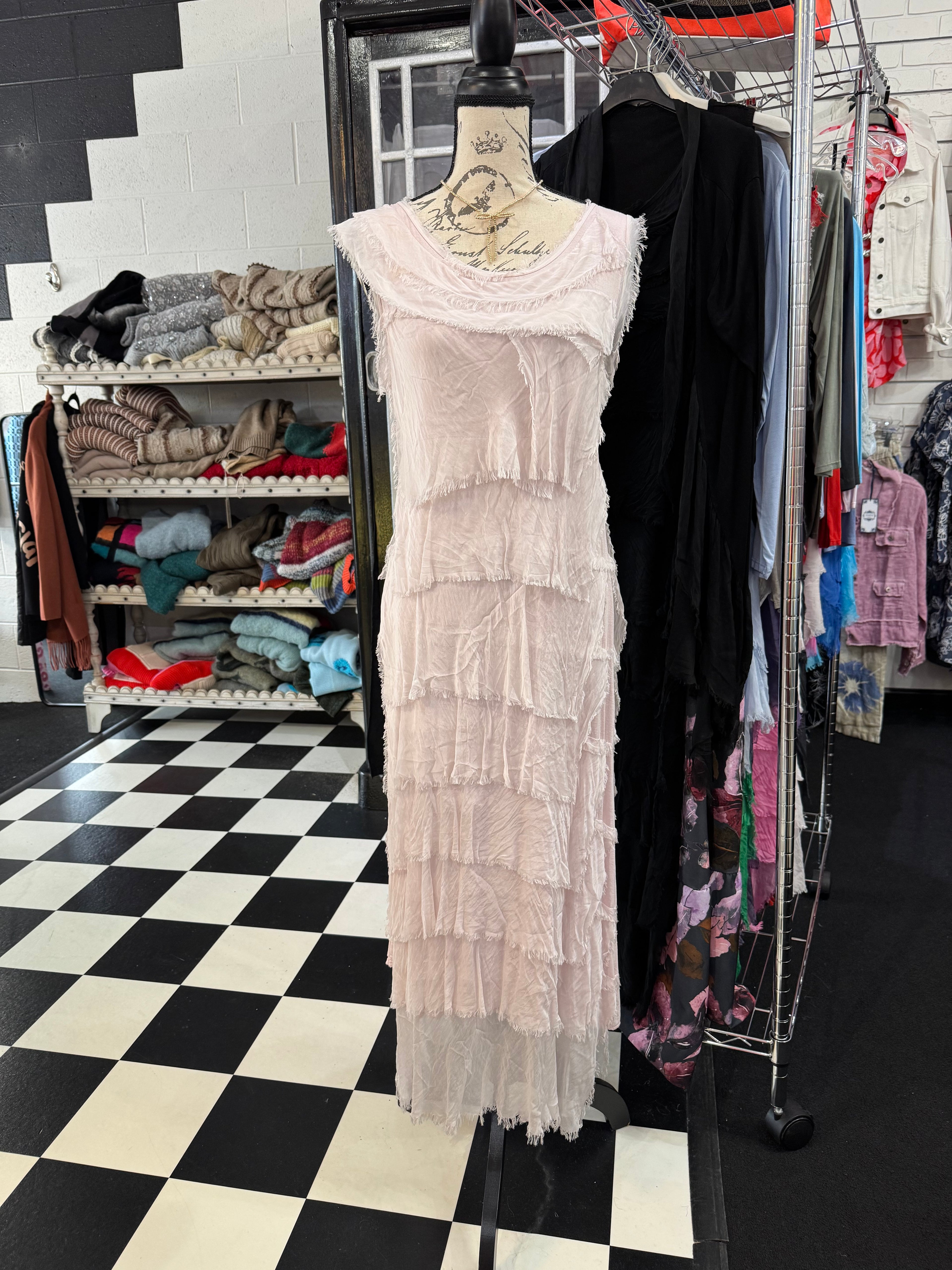 Long Ruffle Dress