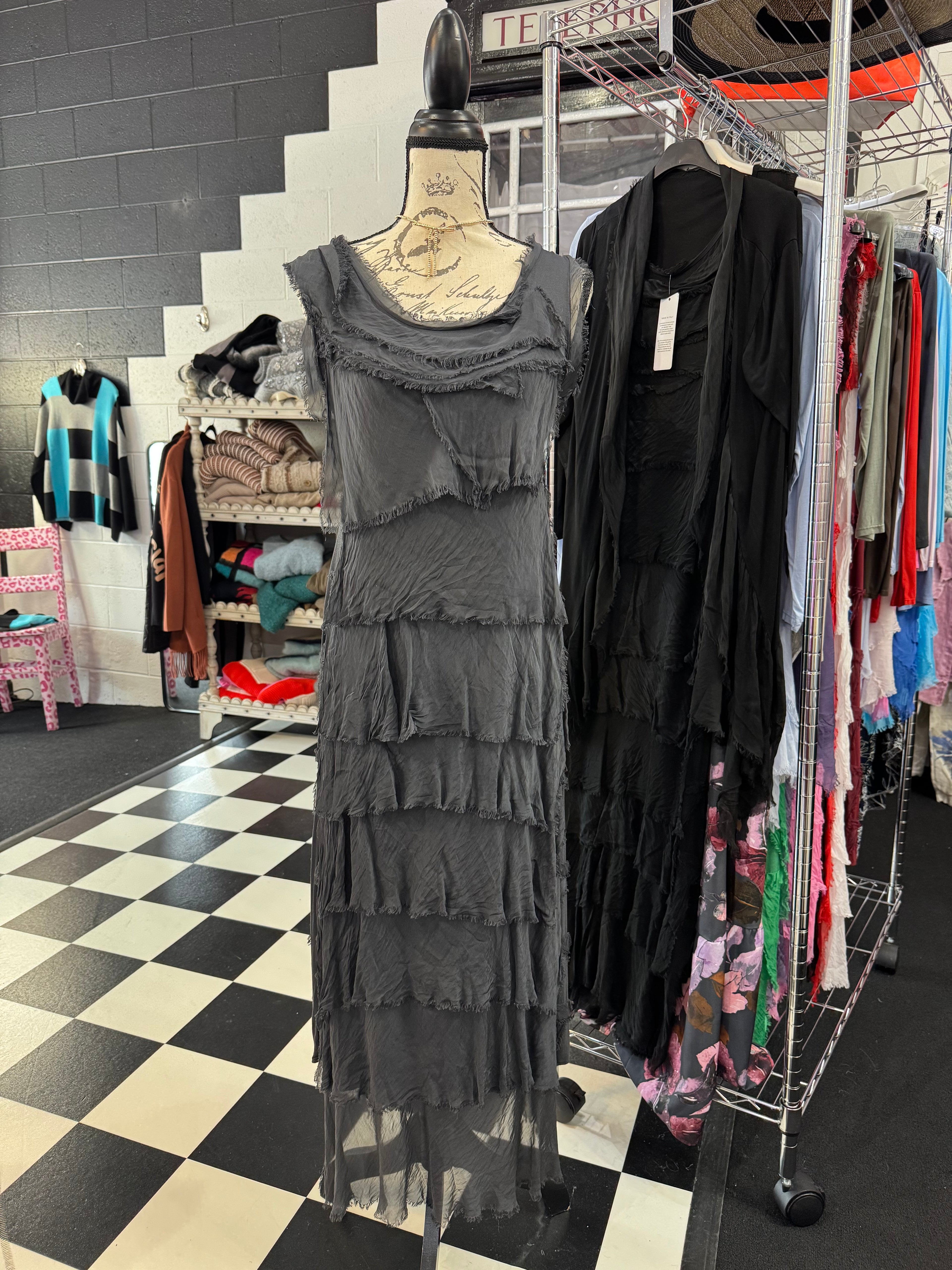 Long Ruffle Dress