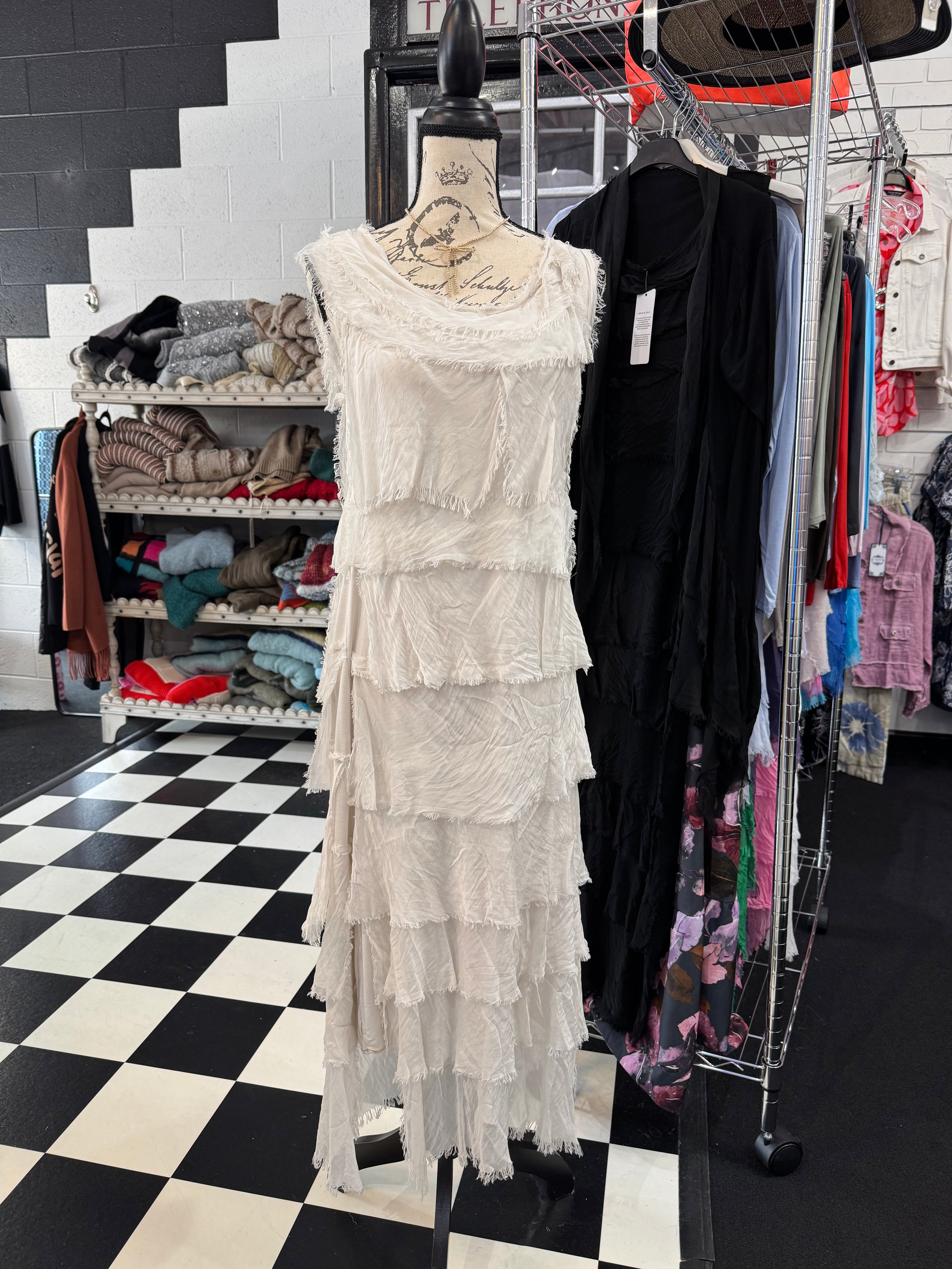 Long Ruffle Dress