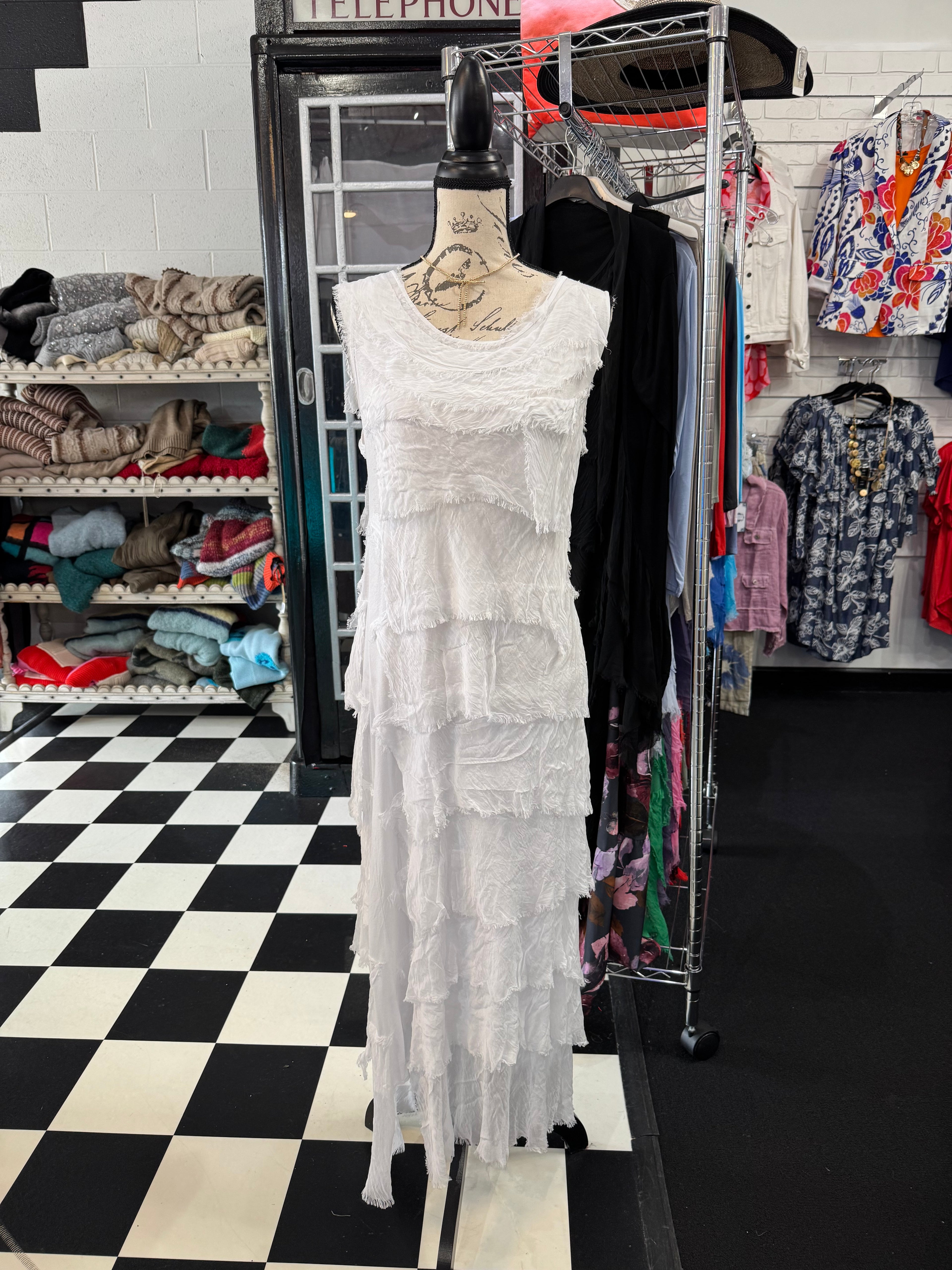 Long Ruffle Dress