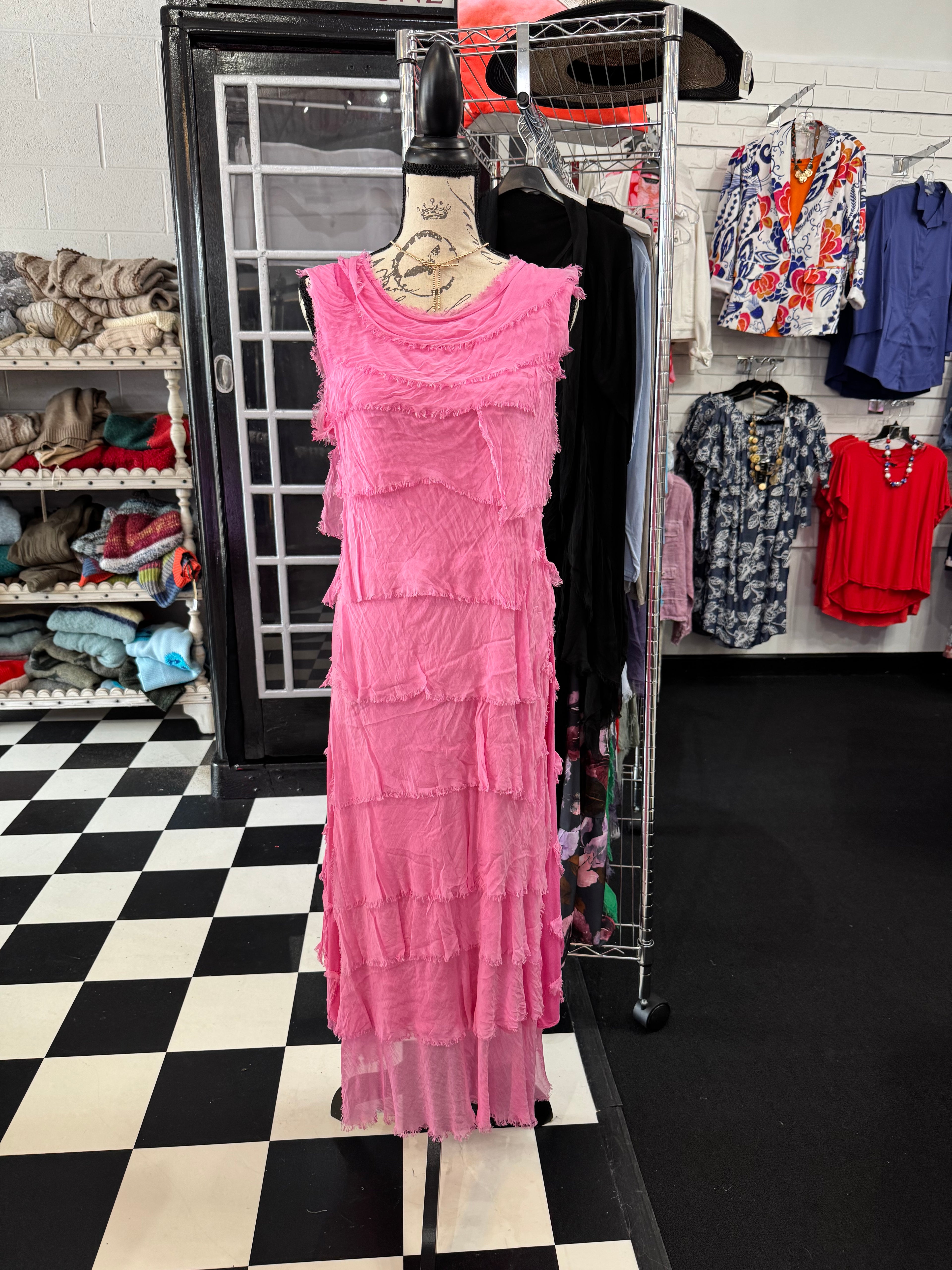 Long Ruffle Dress