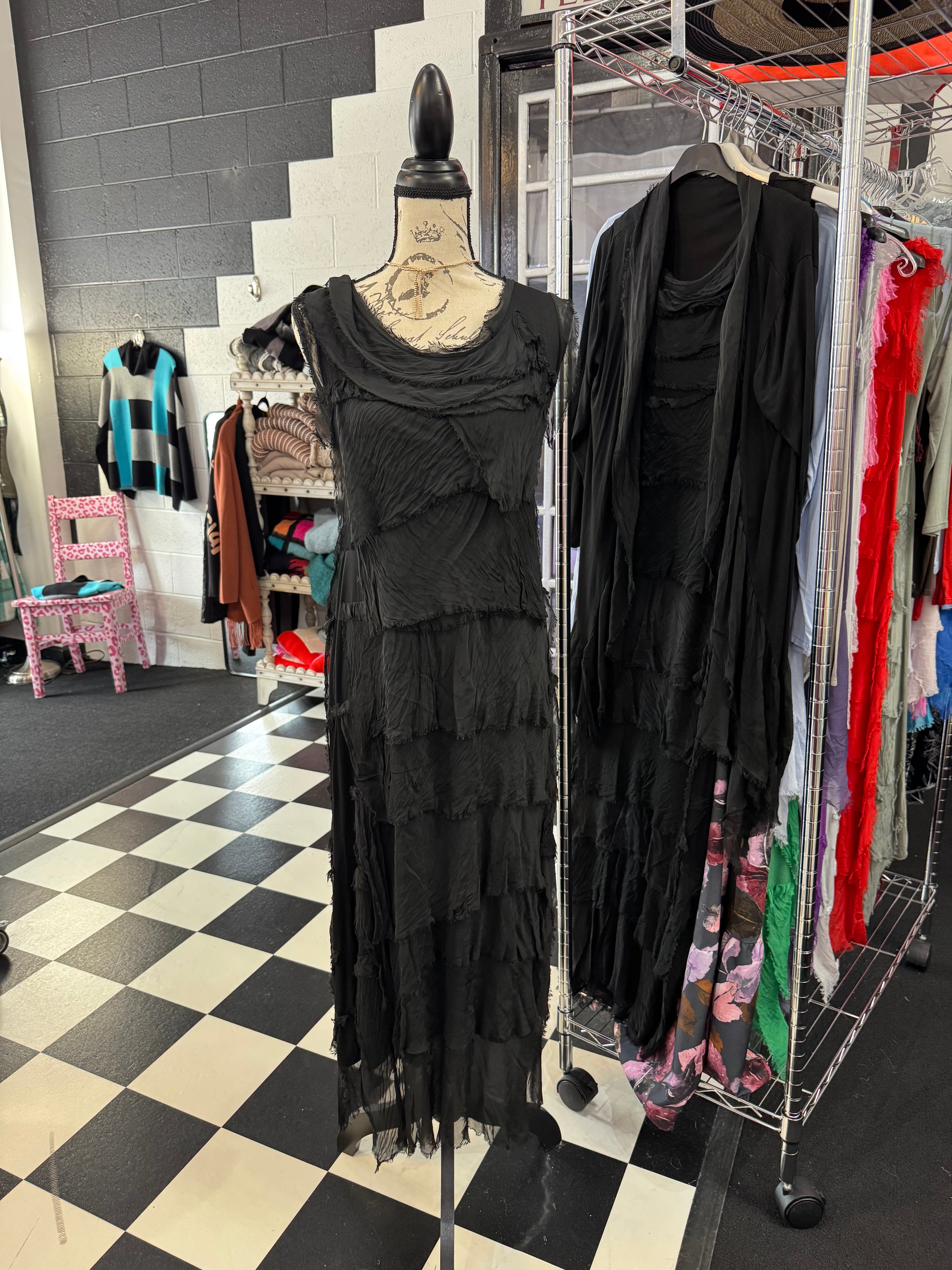 Long Ruffle Dress