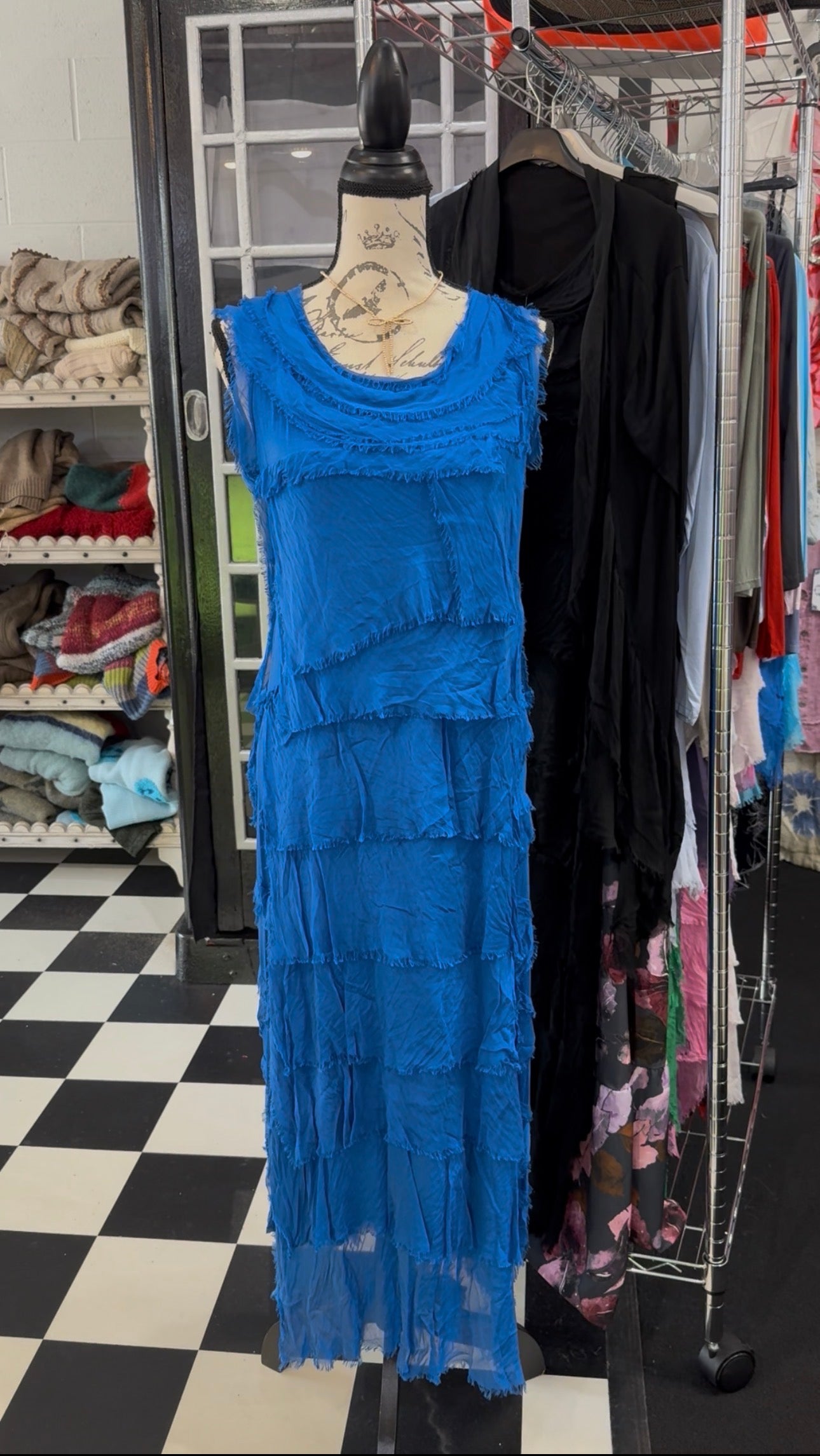 Long Ruffle Dress