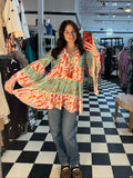 Koi Fish Patterned Top