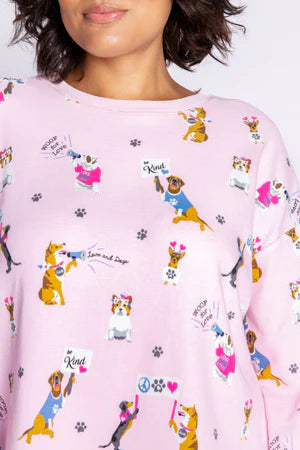 Woof For Love Pajama Top