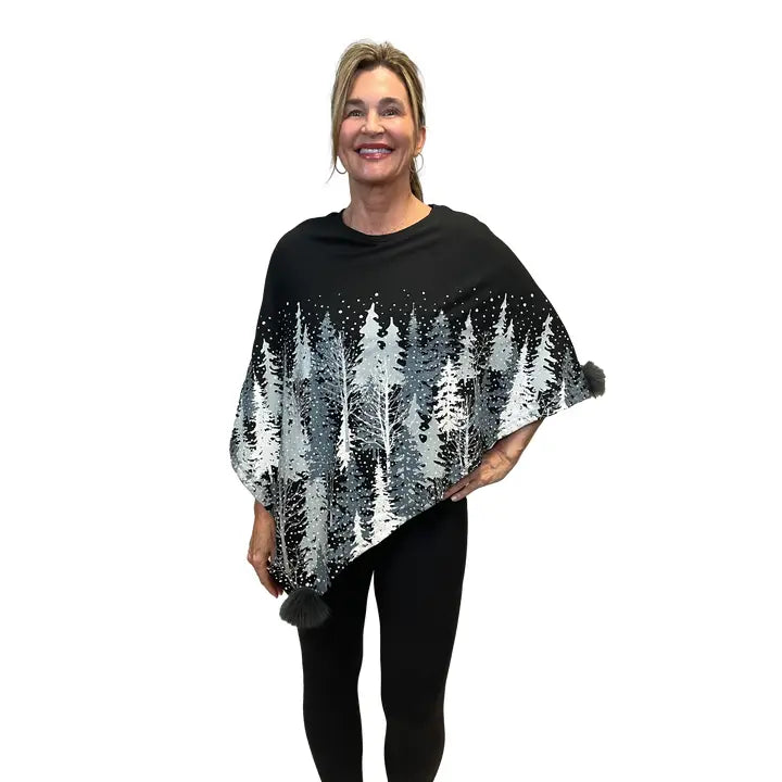 Festive Winter Ponchos