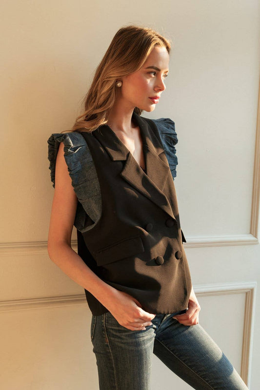 Jobi Vest with Denim