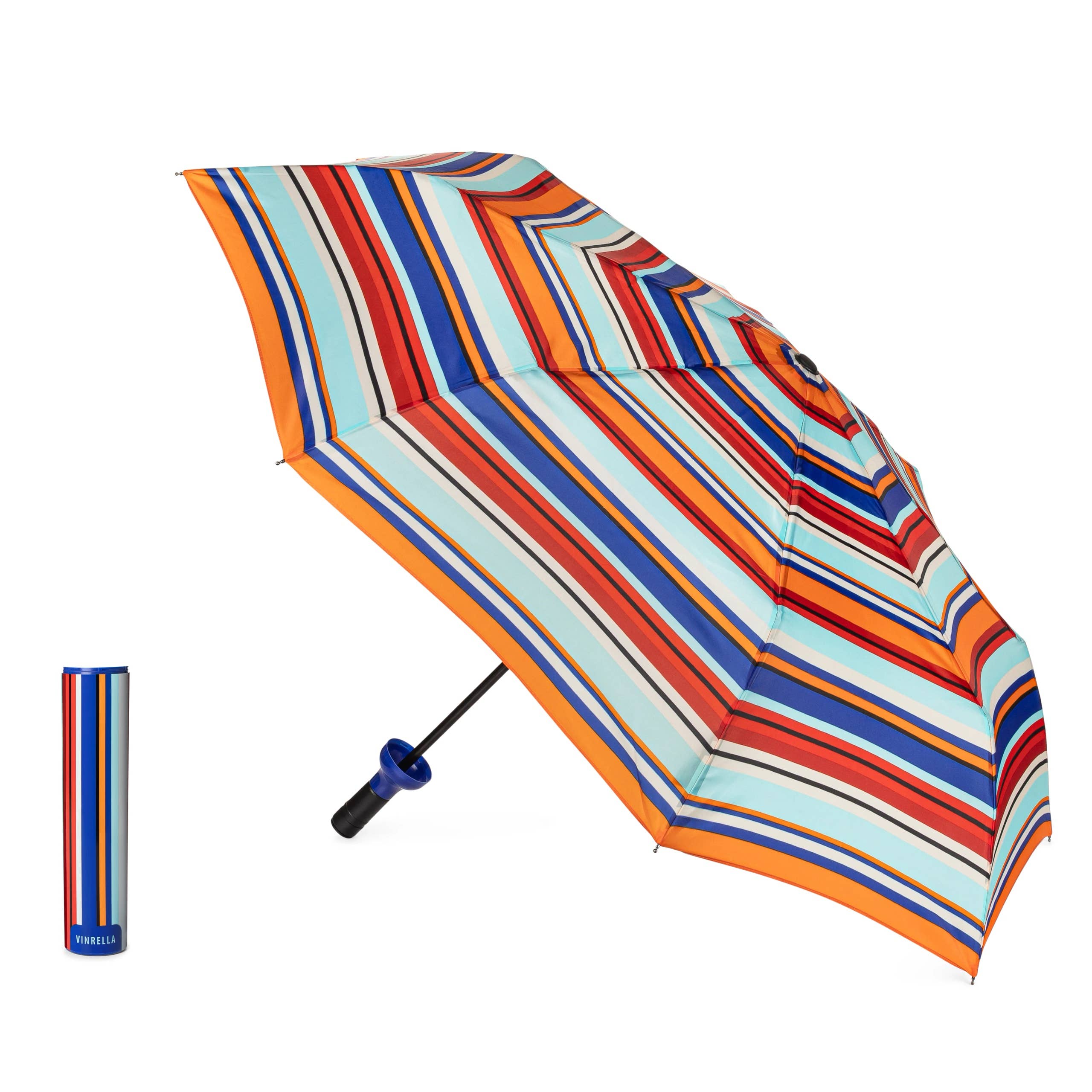 Spirited Stripes Wine Bottle Umbrella