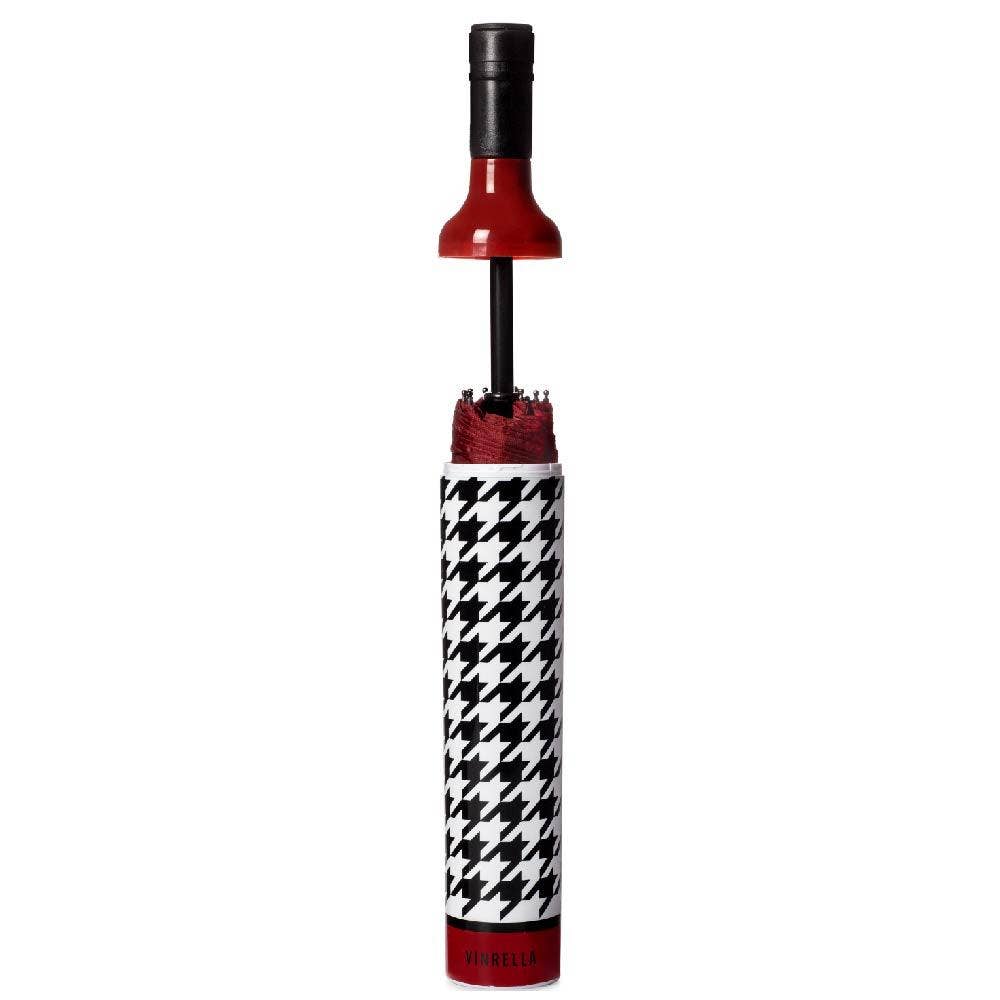 Houndstooth Wine Bottle Umbrella