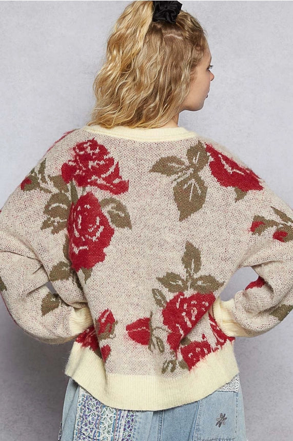 White Rose Sweater