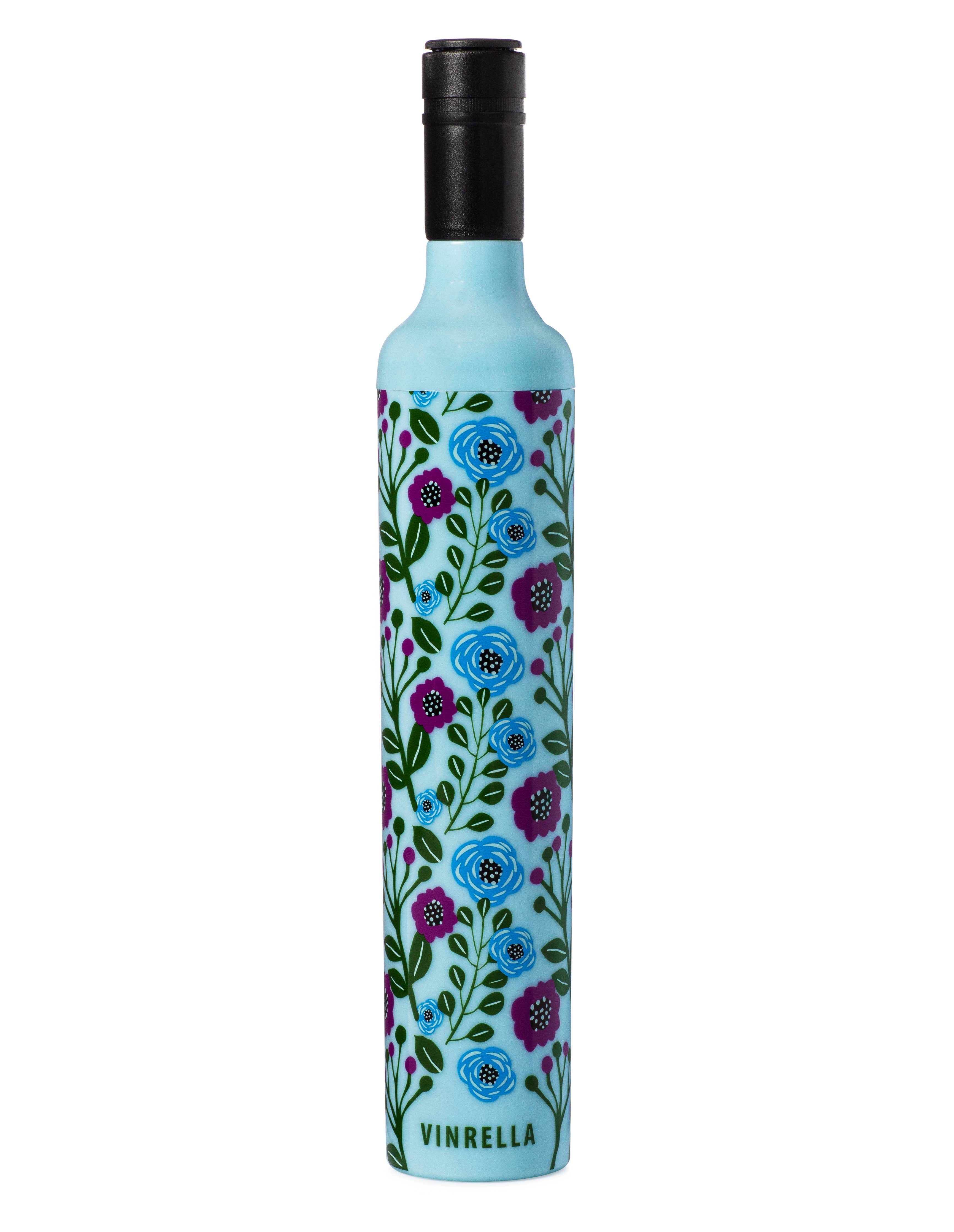 Floral Fantasy Wine Bottle Umbrella