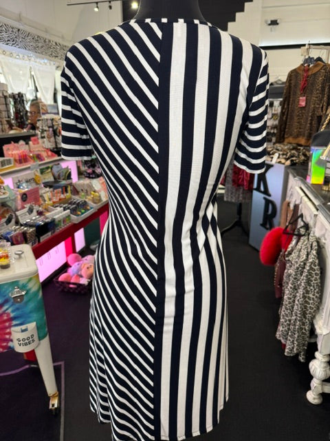 Navy Stripes Dress