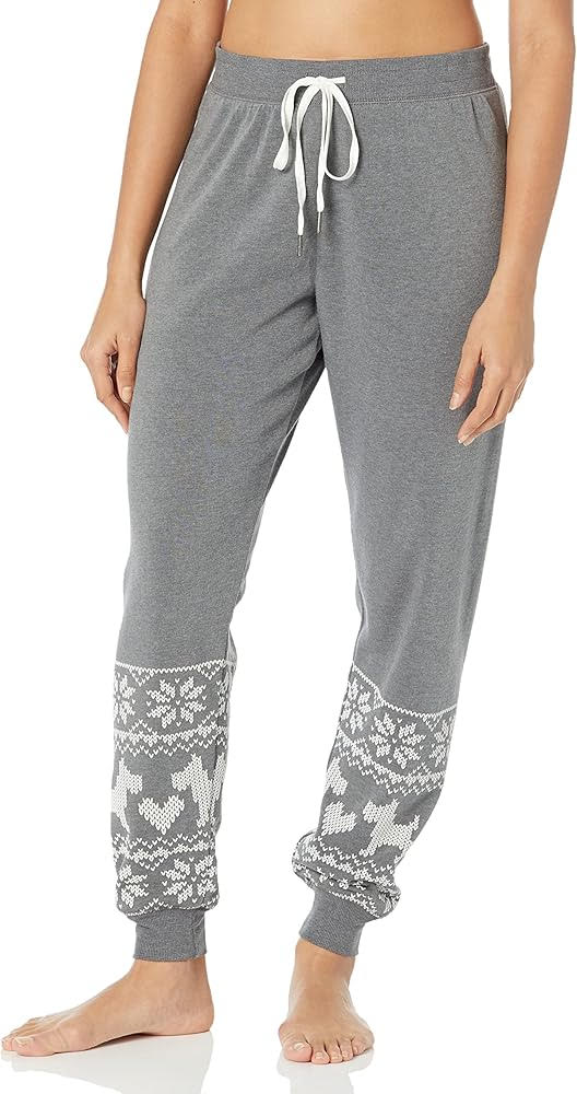 Snowy Dog Heart Pajama Pants